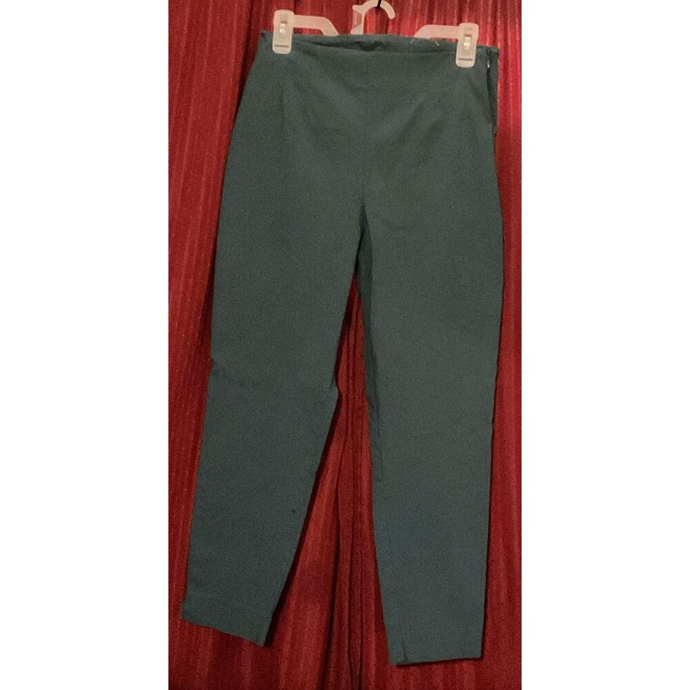 Time And Tru Teal Flat Front Chinos Pants Size 14